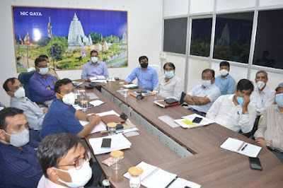 BiharCM and GayaDM-SSP: राज्य में बाढ़ एवं अल्पवृष्टि की स्थिति की समीक्षा, AnjNewsMedia