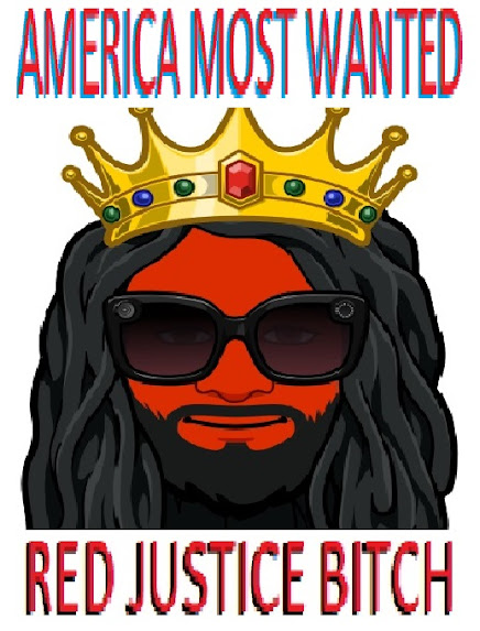 RED JUSTICE BITCH AMERICA MOST WANTED