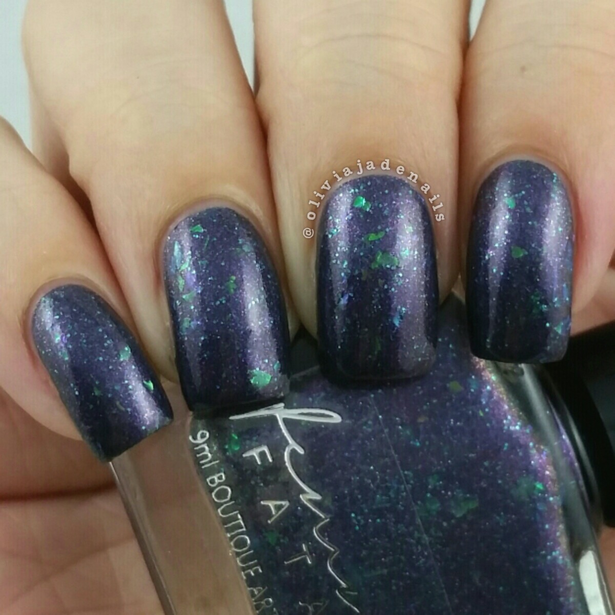 Femme Fatale Cosmetics Dust Of Nibiru swatched by Olivia Jade Nails