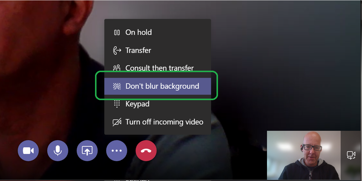How to use Blur Backgroup with Microsoft Teams