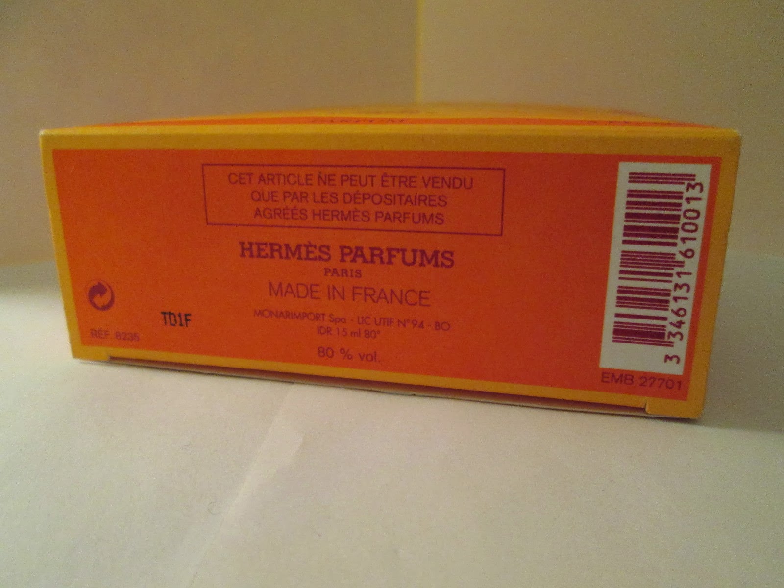 hermes perfume batch code