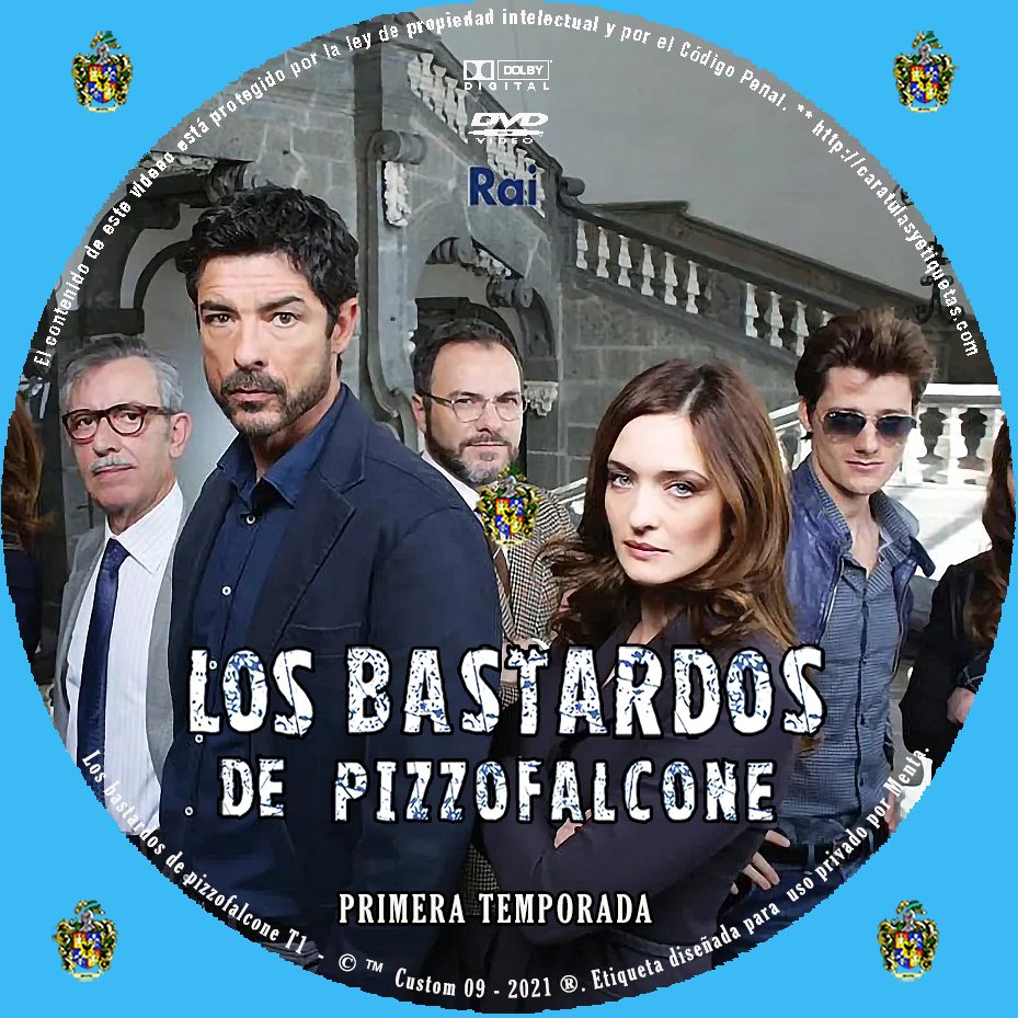 Caratulas y etiquetas Los bastardos de Pizzofalcone (Serie de TV)