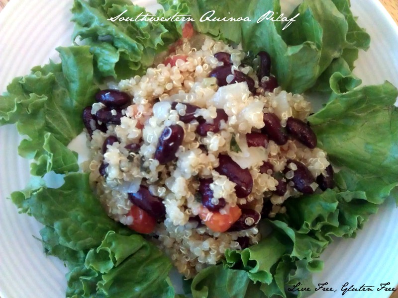 Live Free, Gluten Free Southwestern Quinoa Pilaf