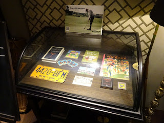 Memorabilia at the Swing by Golfbaren indoor minigolf course and speakeasy in Stockholm Sweden Memorabilia at the Swing by Golfbaren indoor minigolf course and speakeasy in Stockholm Sweden