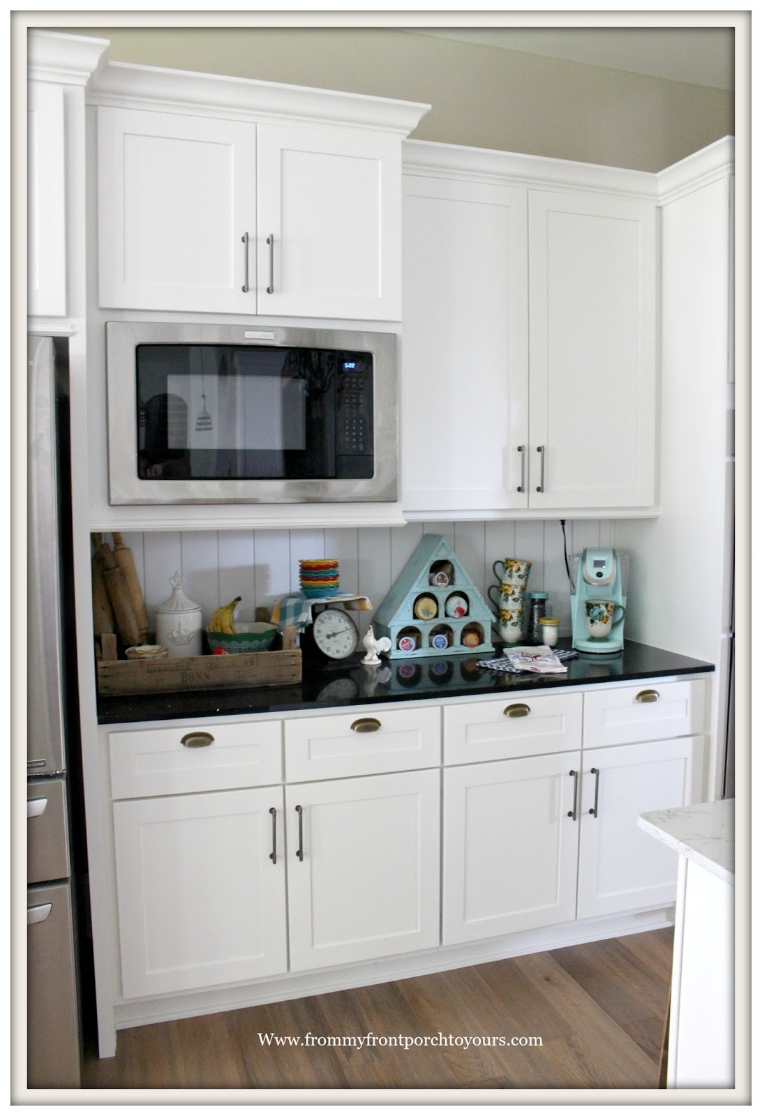 From My Front Porch To Yours Diy Kitchen Backsplash Coffee Bar