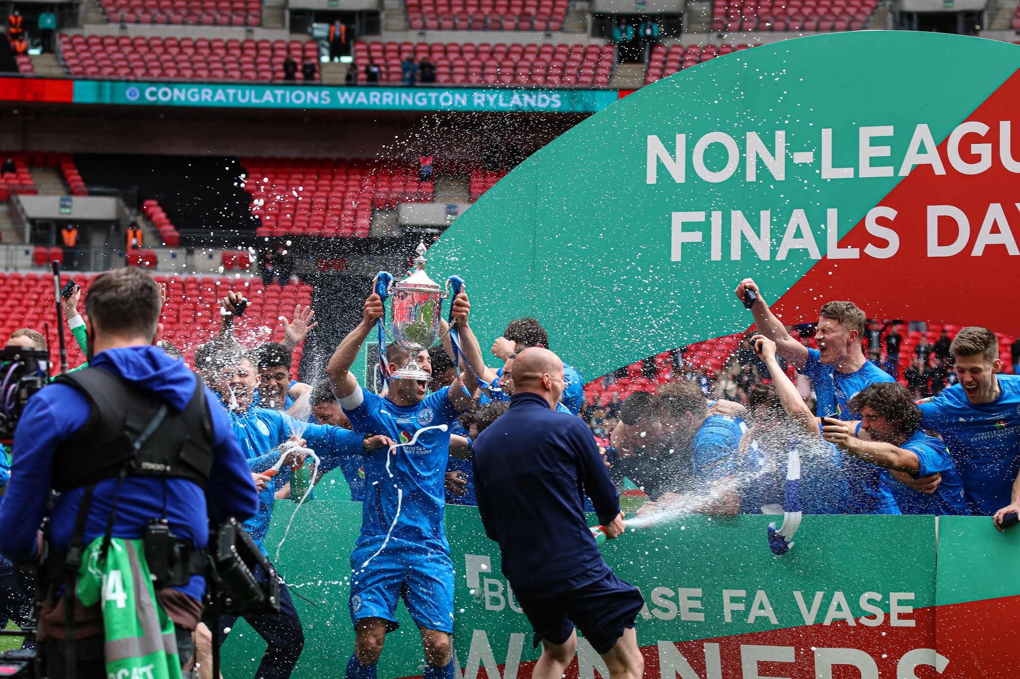 FA Vase Final 22 May 2021. Warrington Rylands 1906 FC 3 (Elliott