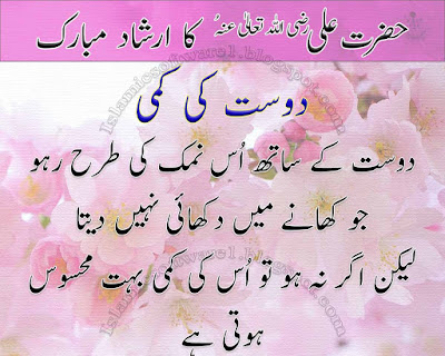 Hazrat Ali (RA) quotes on Friendship 3