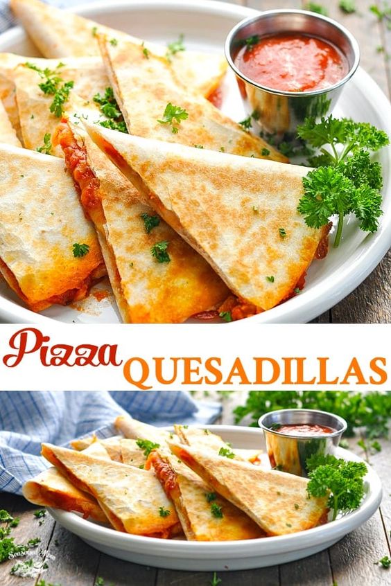 Pizza Quesadillas - Foodie Note