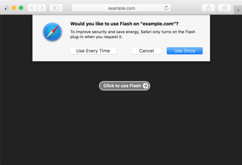 adobe flash player update mac safari