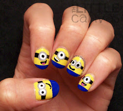 nail minion nails despicable minions tutorial cute designs paint tutorials thelittlecanvas easy cool ways canvas adorable lx unas dispicable decoradas