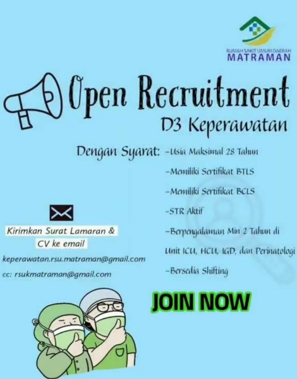 Lowongan Pekerjaan Rumah Sakit Umum Daerah Matraman November 2020
