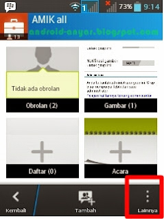 cara membuka menu pengaturan grup BBM Android