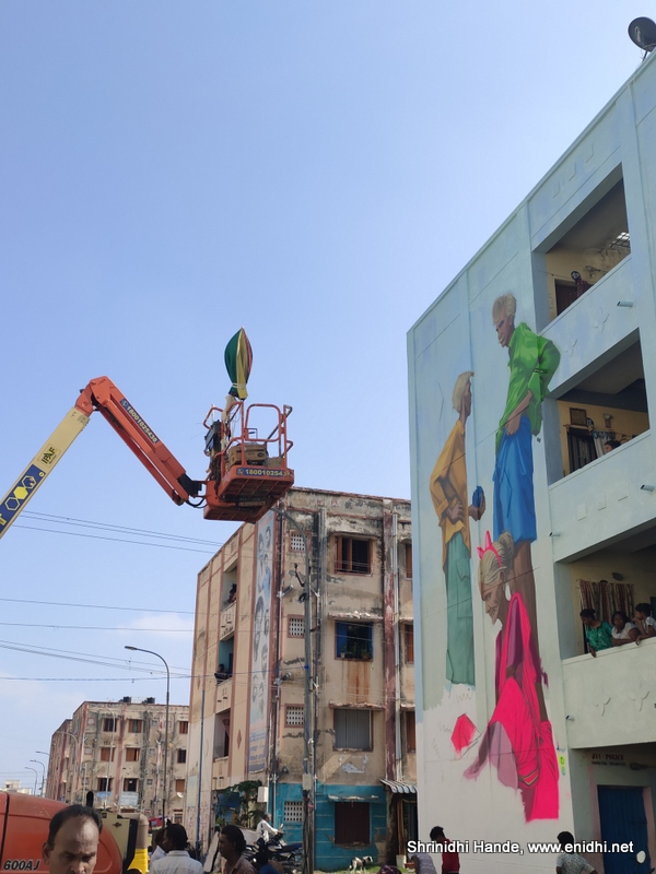 Kannagi Nagar Art district off OMR Beautiful wall paintings in Chennai