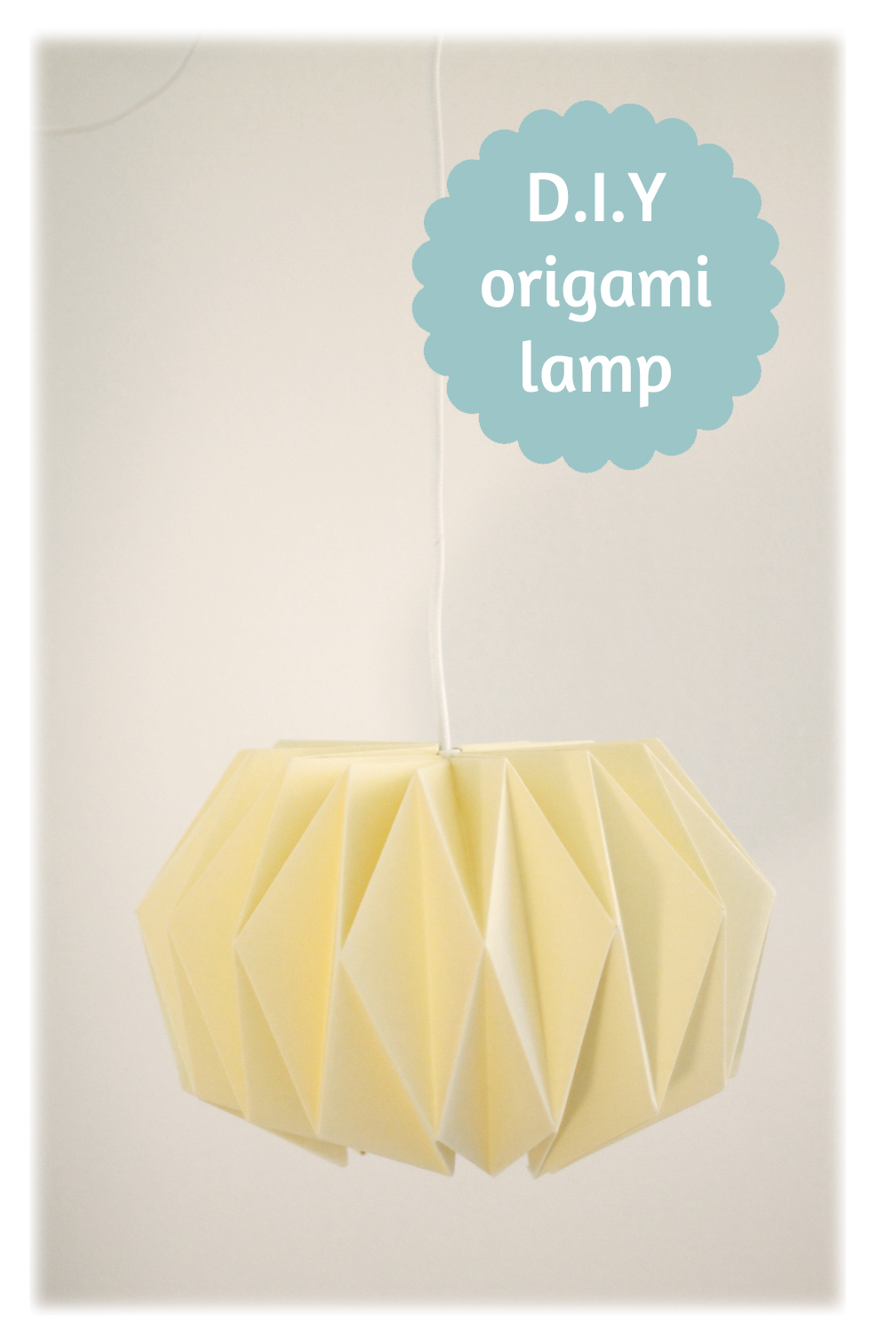 moeder D.w.z Miniatuur work-and-process: Weekend D.i.Y - Origami lampenkap