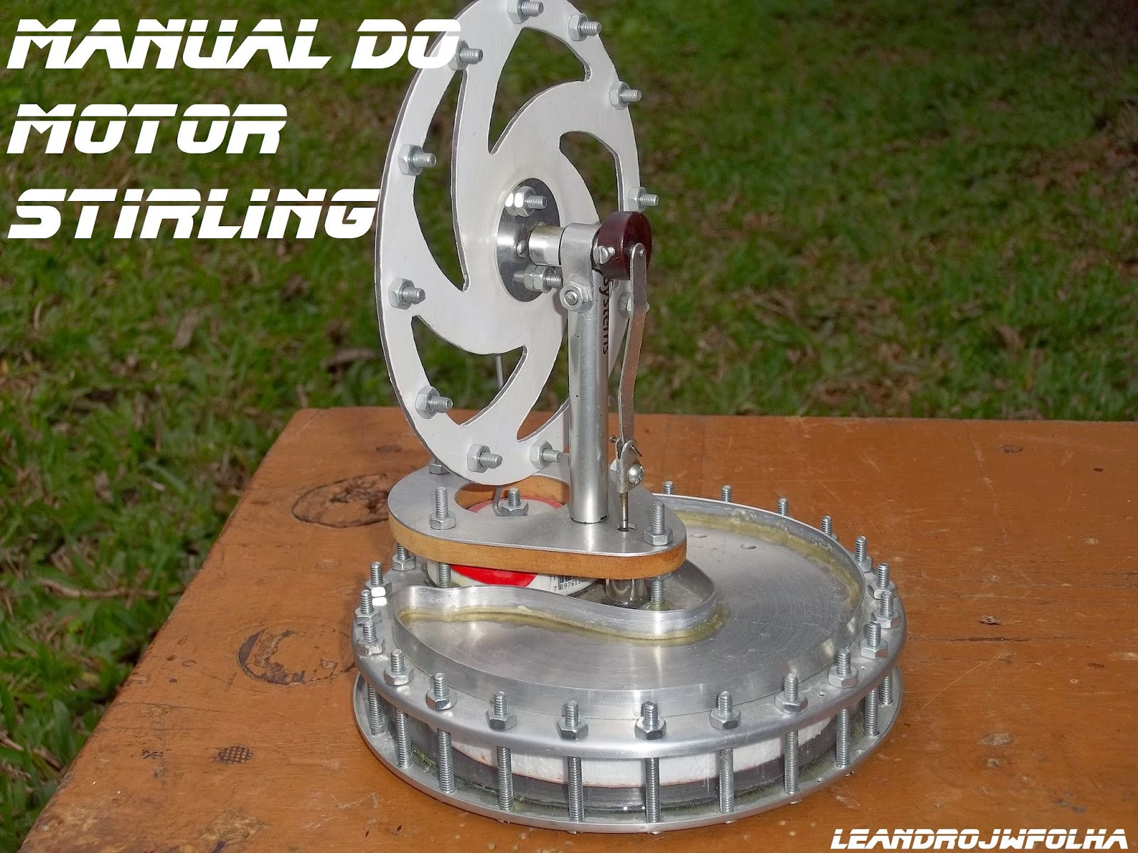 Manual do motor Stirling, motor caseiro do modelo Gama LTD