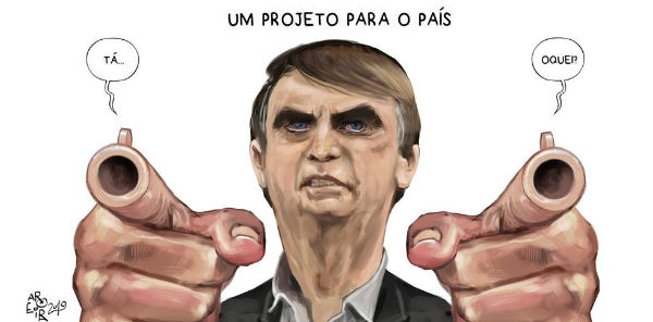 Resultado de imagem para aroeira Bolsonaro charge