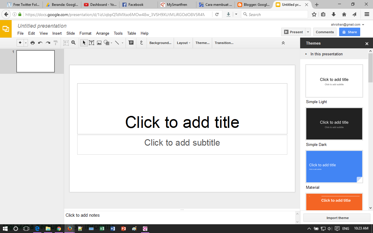 Web Internet of Thing go Blog: How to create presentations with Google