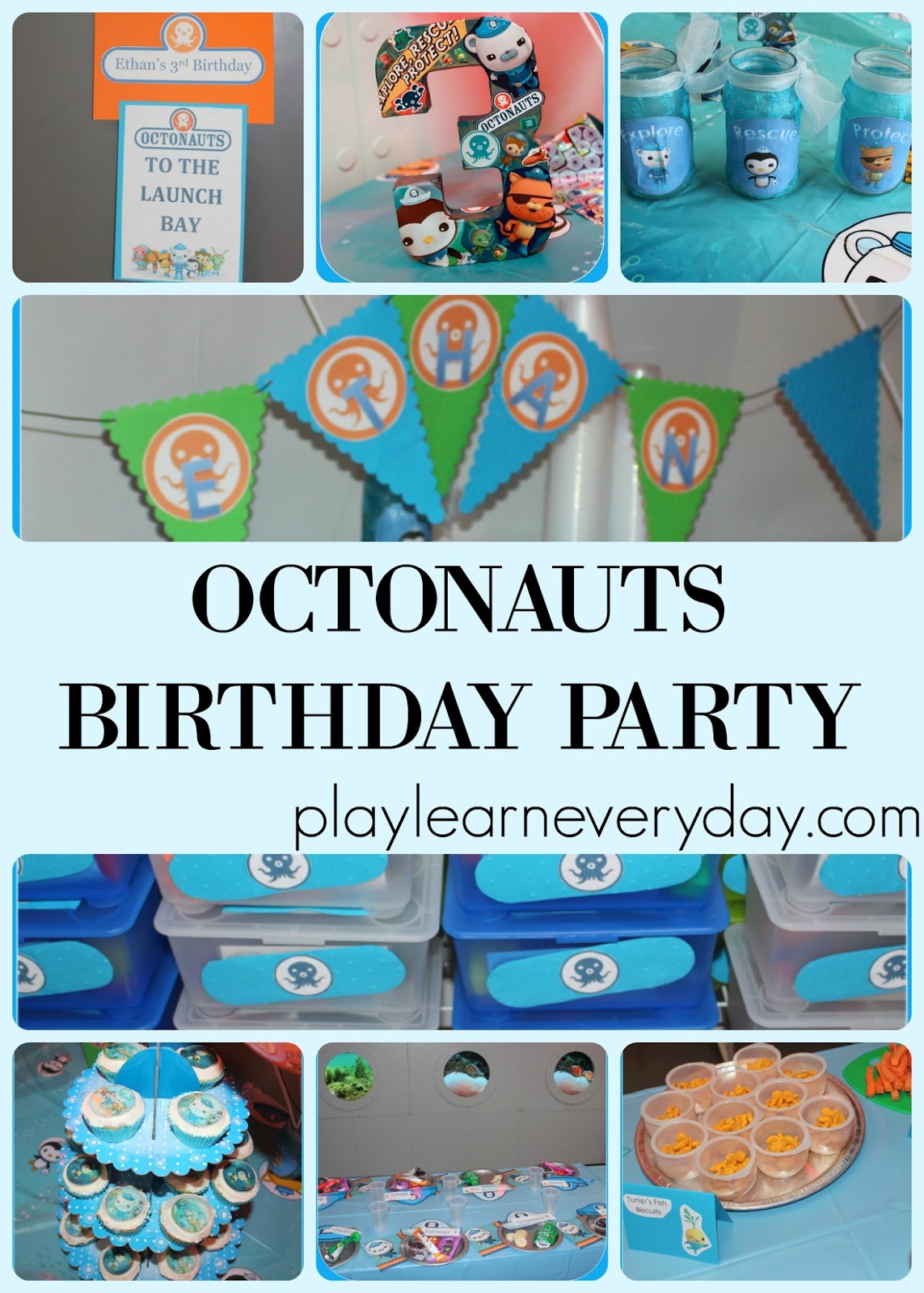 Ethan's Octonauts Third Birthday Party - Play and Learn Every Day