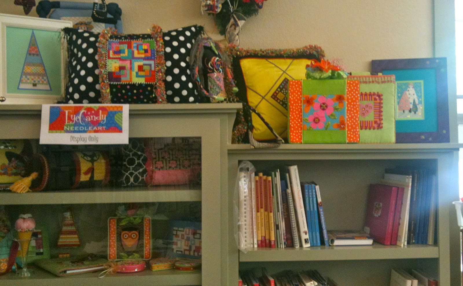 EyeCandy Needleart EyeCandy Models on Display at The Needle Works in