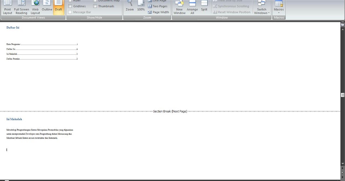 Cara Menghapus Section Break Di Ms Word Ilmuversity Cara Menghapus Section Break Di Ms Word Ilmuversity