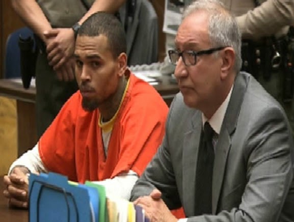 chris brown jailed