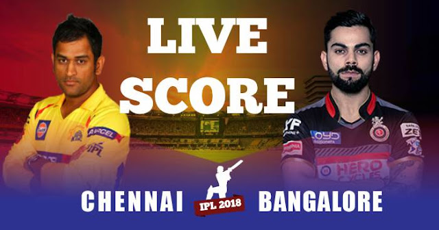 IPL 2018 Match 35 CSK vs RCB Live Score and Full Scorecard