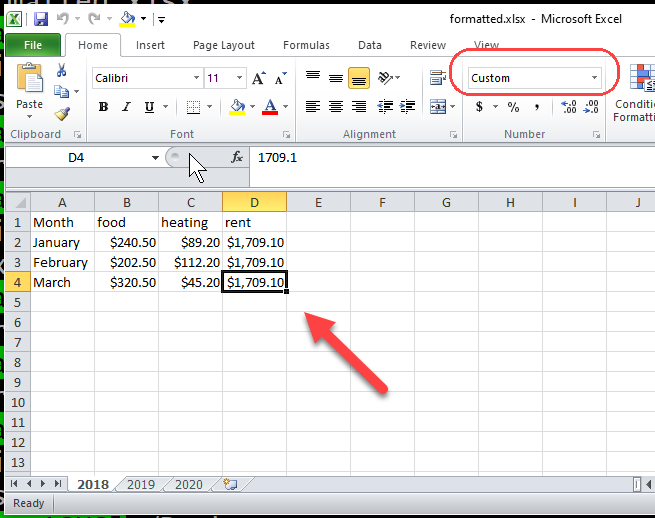 WhiteBoard Coder: Openpyxl number format