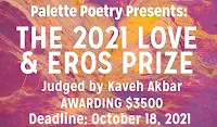 Palette Poetry Prize Love And Eros Prize 2021