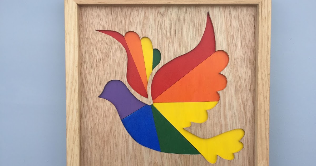 Bespoke Wooden Wall Art by Ian Davy Brown Wooden Wall Art Dove