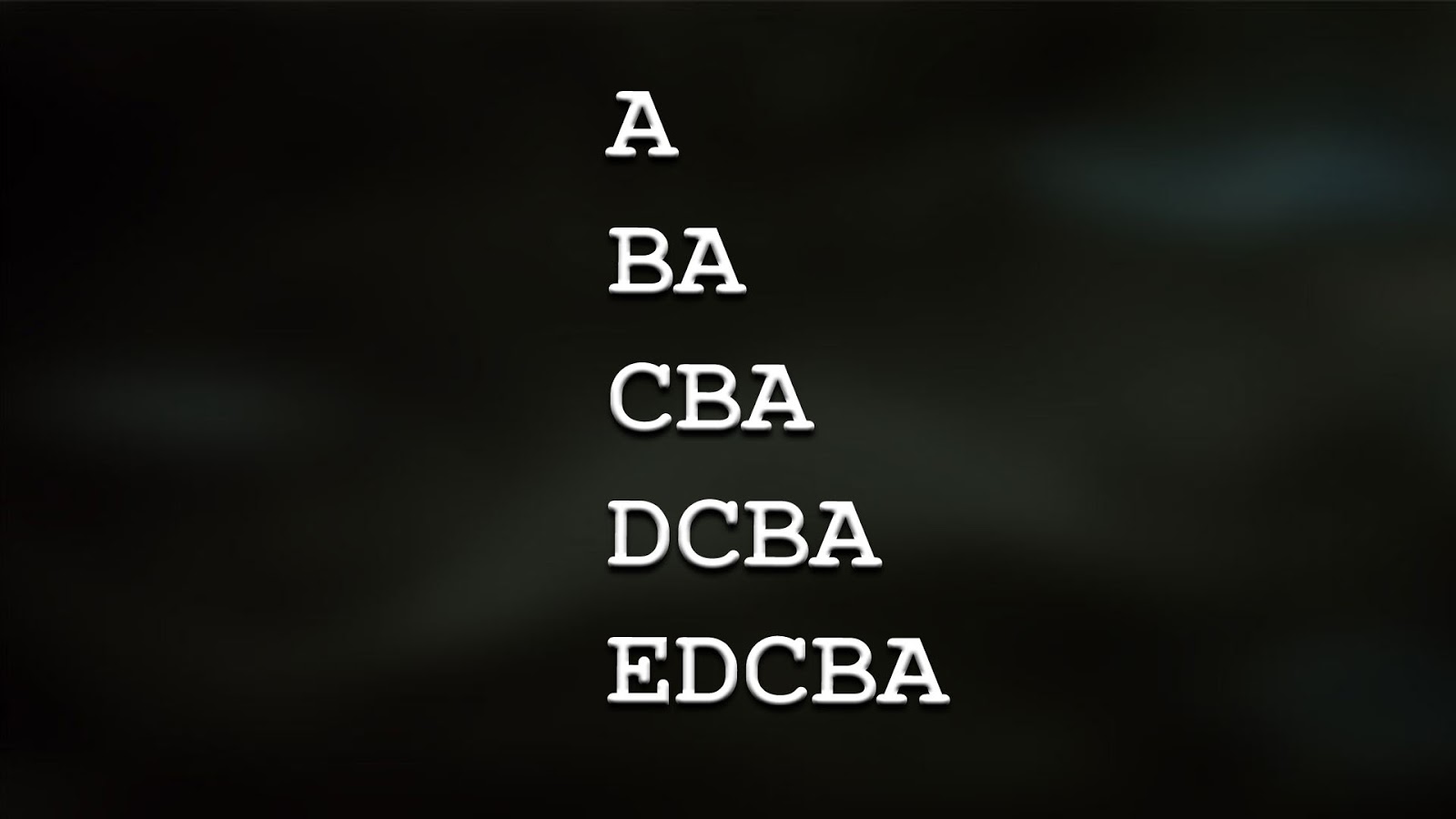 Alphabet Pattern Program in C - 3