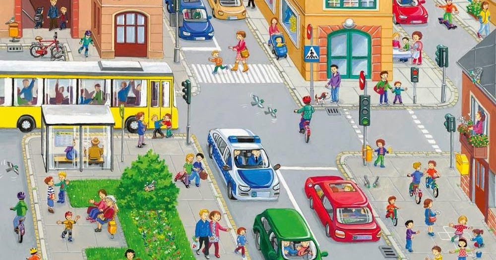 Picture of a street scene. Улица города для детей. Картина улица нашего города. Иллюстрация улицы города. Улица ПДД.