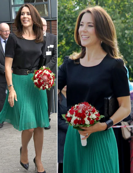 Crown Princess Mary  participated in the official opening of the Danish Refugee Council's new language center