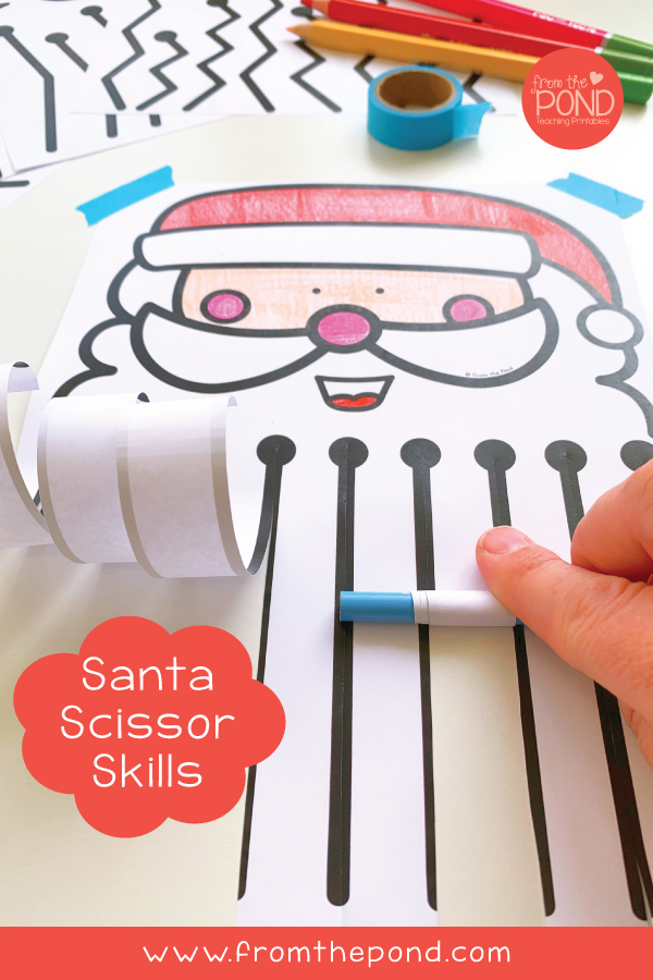 Scissor Skills Santa Pages