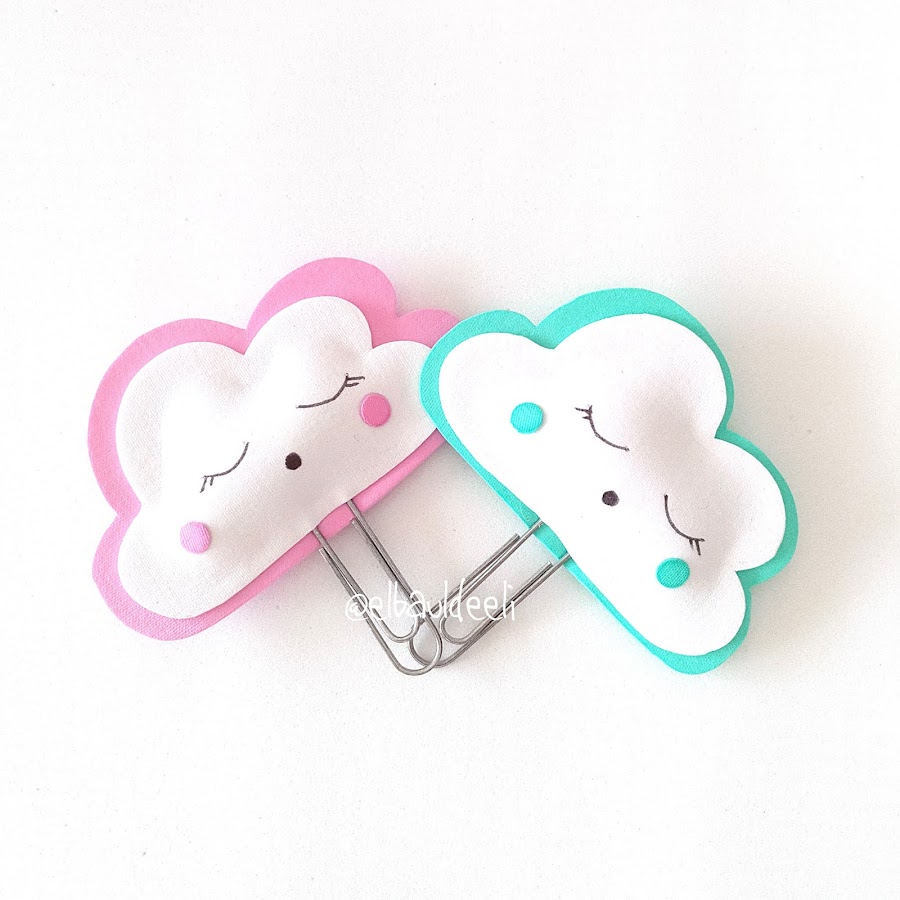 planner clips, goma eva, handmade, papelería