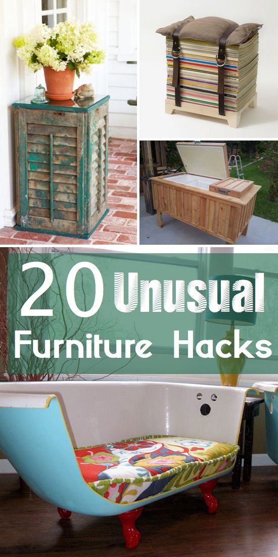 Craft Project Ideas 20 Creative DIY Furniture Hacks