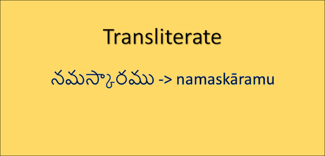 transliterate