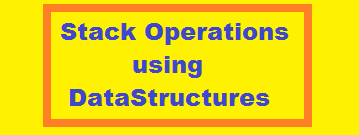 Its Easy Programming: Program and Algorithm for POP ,PEEP and PUSH ...