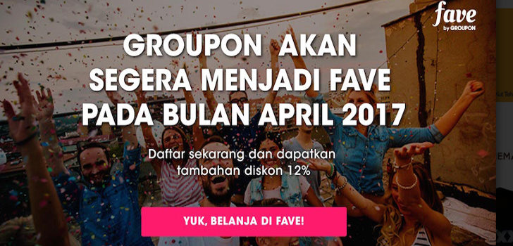 Groupon Berubah Jadi Fave Bisa Bayar Transfer ATM Tanpa ...
