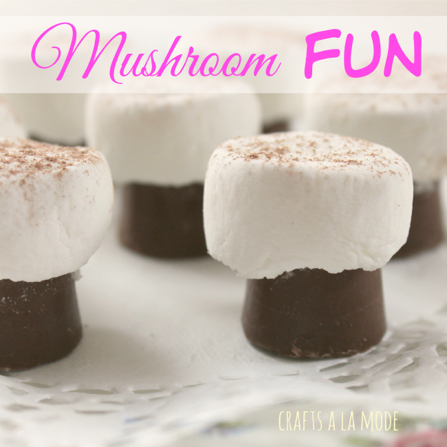 Fun Candy Mushrooms Crafts a la mode