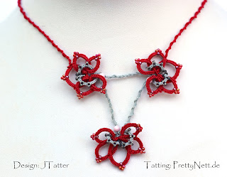 Tatted necklace by PrettyNett.de