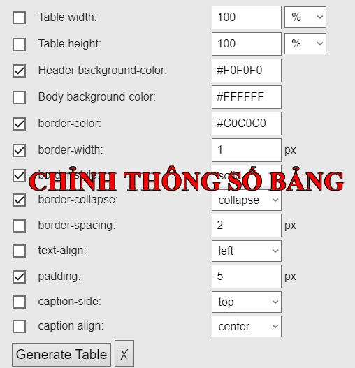 Hướng Dẫn Tạo Bảng Trong Bài Viết  Cho Blogspot