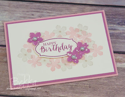 Pretty Pinks Birthday Card Made Using Supplies from Stampin' Up! UK