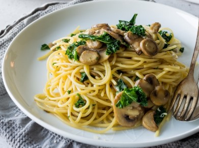 Mushroom And Garlic Spaghetti Mushroom And Garlic Spaghetti