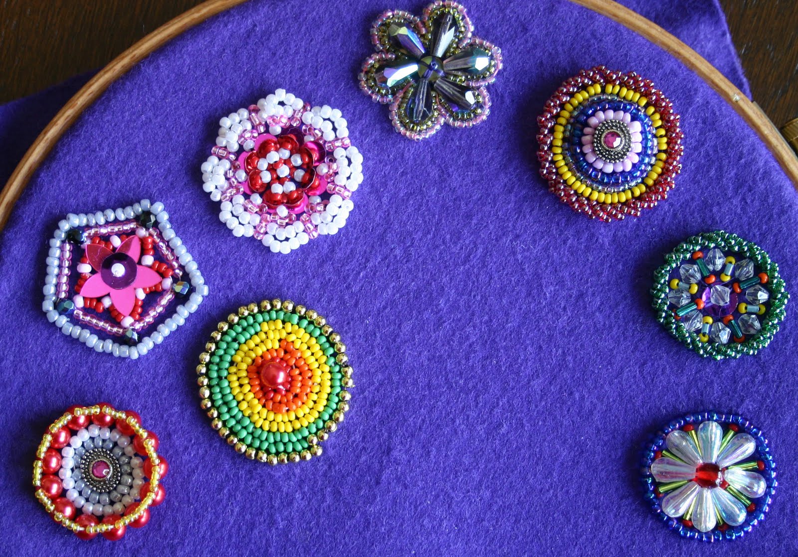 KnitYoga Bead Embroidery and Art Quilt