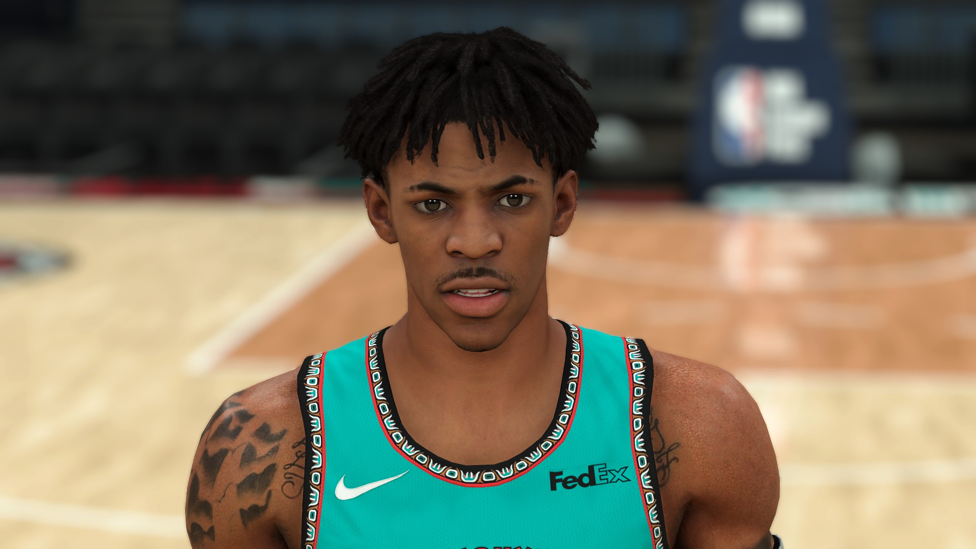 Ja Morant Cyberface Hair And Body Model V3 0 By Hewei For 2k21