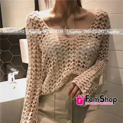 Áo Lưới Đi Biển M000 ao luoi di bien M000