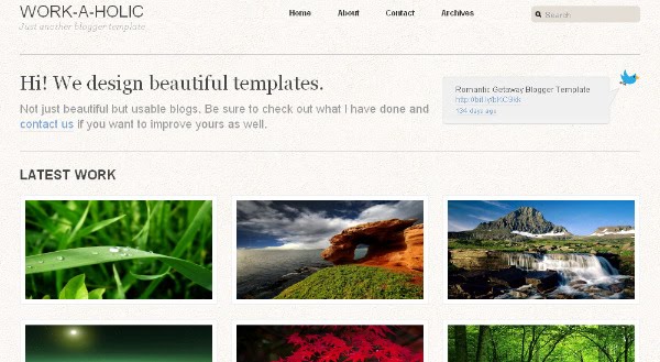 Photo Display Blogger Template