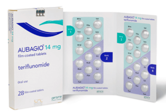 caixa teriflunomida aubagio 14 mg esclerose multipla