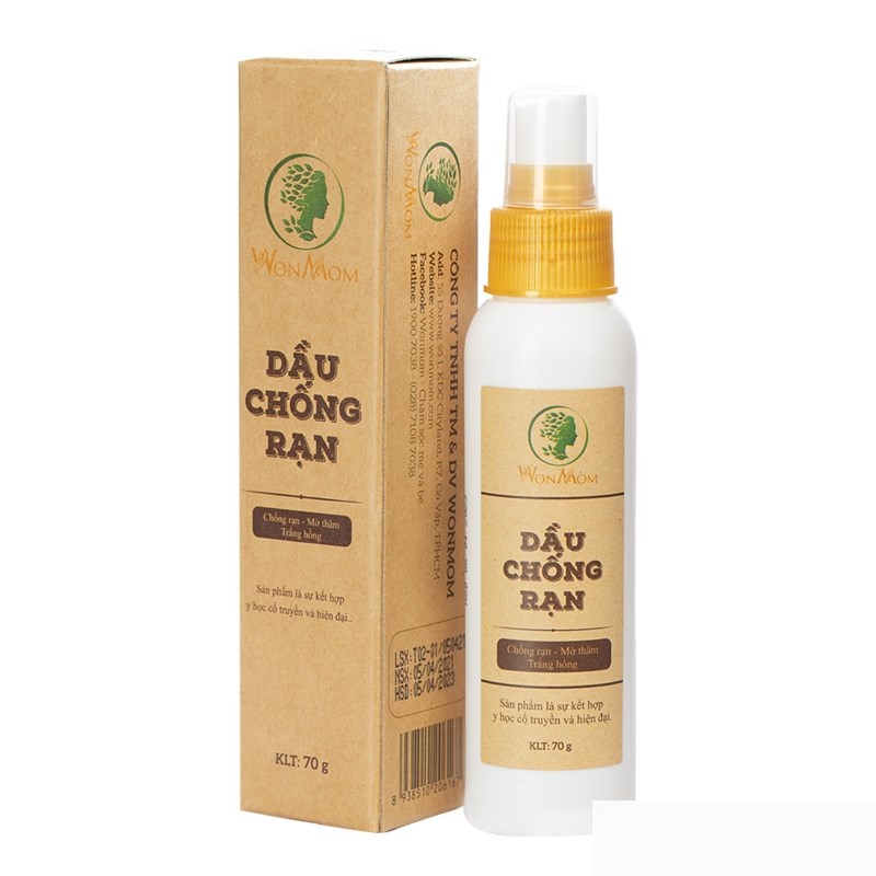 Wonmom Dầu chống rạn, săn chắc da 70g.