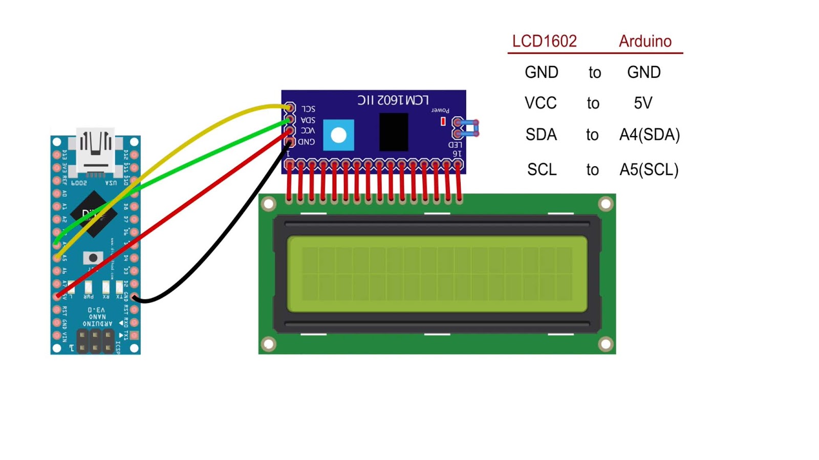 Схема подключения lcd 1602 к arduino